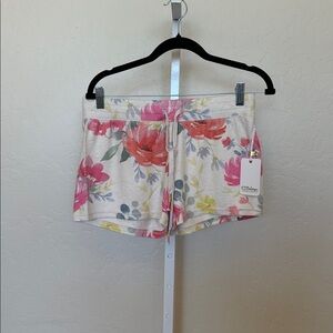 NWT P. J Salvage small super soft drawstring Floral Print Shorts